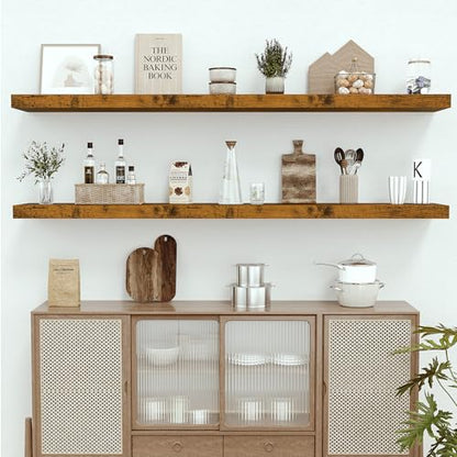 Deep Floating Shelves 72x12” Set of 1