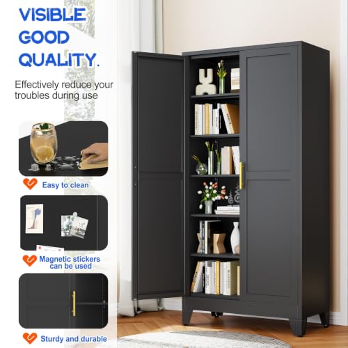 75.2" Tall Metal Storage Cabinet