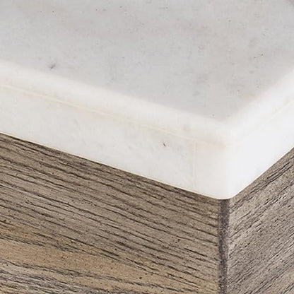 Square Marble End Table