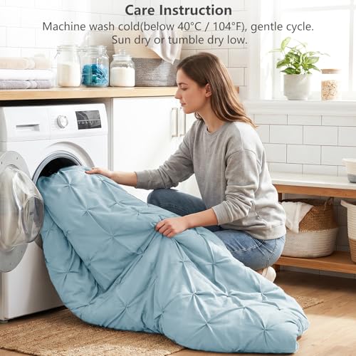 Twin XL Comforter Set Light Blue