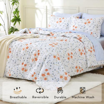 Orange Blossom Bed in a Bag King 7 Pieces