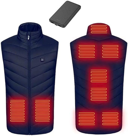 Heated Vest for Men Women with 9 Heating Zones and Rechargeable Battery Pack, Heated Jackets for Winter