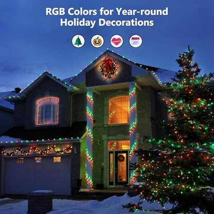 Orange & Purple USB Halloween Lights (33 Foot)