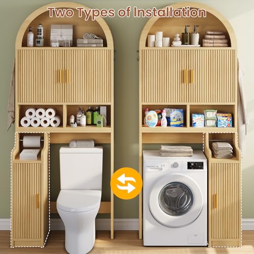 Arched Over The Toilet Storage Cabinet