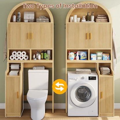Arched Over The Toilet Storage Cabinet