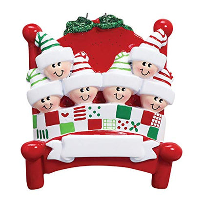 Bedtime Family of 6 Ornament 2026 Personalized Family Christmas Ornaments 2026