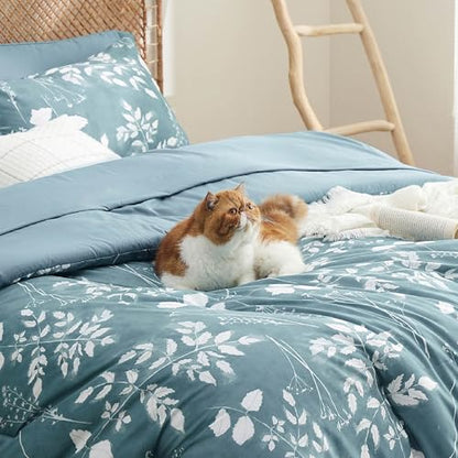 Floral Mineral Blue Comforter Set