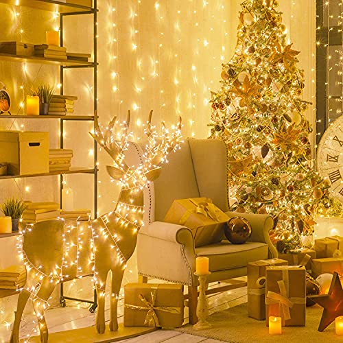 Connectable 250 LED Warm White Christmas Lights Indoor Outdoor (91.5 Foot)