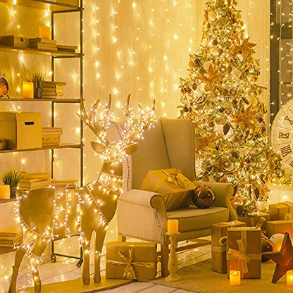 Connectable 250 LED Warm White Christmas Lights Indoor Outdoor (91.5 Foot)