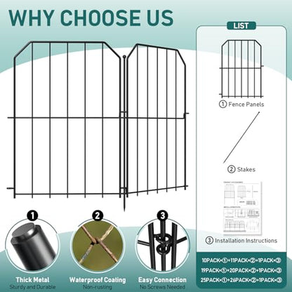 Garden Fence Total 10ft (10 Count)
