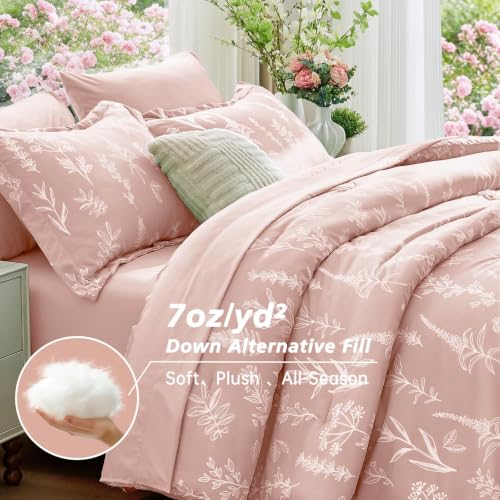 Cameo Pink Cal King Comforter Set