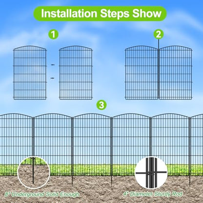Decorative Garden Fence 6 Panels 13ft