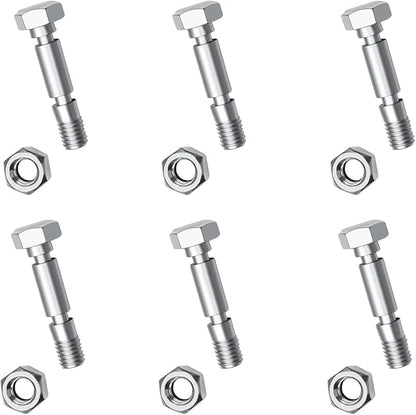 6 Pack 707555 Snow Blower Kit Shear Pin Compatible with Craftsman 9.5 TP 24" Dual Stage Snowthrower 96576-00 - C950-52503-0