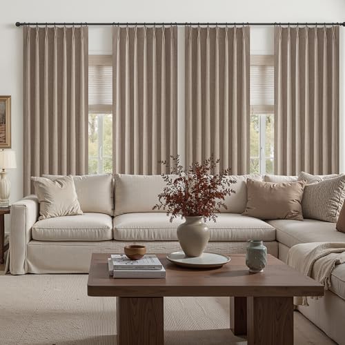 Dark Flax Primitive Curtain 108 Inch Long 2 Panels Burg (2 Count)