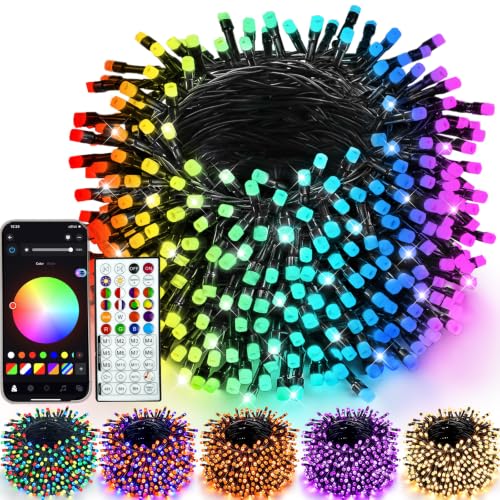 Smart Color Changing Halloween Christmas Lights 132 FT 400 LED App Remote