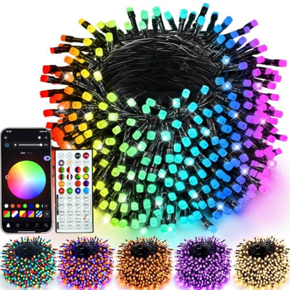 Smart Color Changing Halloween Christmas Lights 132 FT 400 LED App Remote