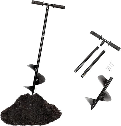 Compost Turner Aerator,Compost Stirrer Tool for Outdoor Composting Manual Compost Bin Aerator Rotating Aerator Soil Tiller