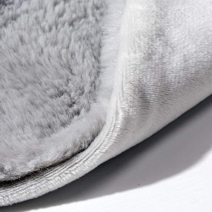 CREVENT Cozy Plush Baby Security Blanket Loveys for Baby Boys and Girls, Faux Fur Front + Mink Backing with Animal Face (Grey Bunny)