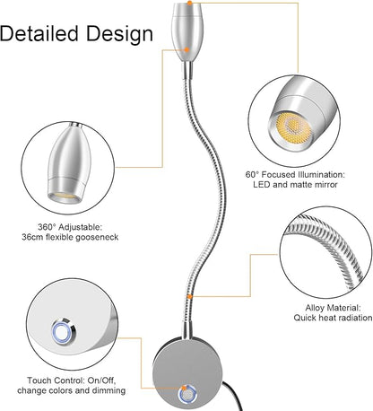 Wall Mounted LED Reading Light