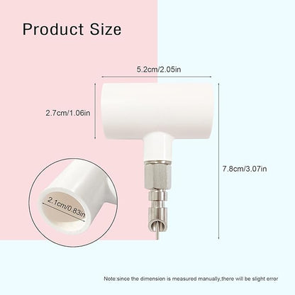 Stainless Steel Rabbit Water Nipples Metal Automatic Watering System with PVC Tee for Guinea Pig, Hamster, Ferrets (6Pcs)