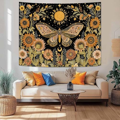 Celestial Moth Tapestry