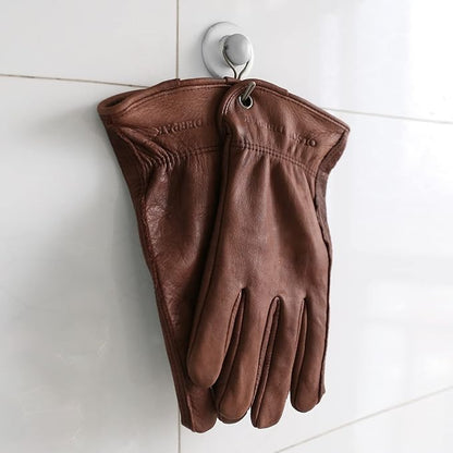 Men's Water Resistant Cowhide Leather Work Gloves for Construction,Gardening Gloves,Waterproof Mechanic Gloves