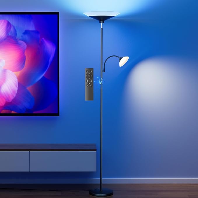 RGB Torchiere Floor Lamp