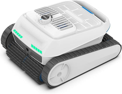 AIRROBO Pool Vacuum for Inground & Above Ground Pools - Quad Motor, Smart Navigation, 4 Cleaning Modes, Climbing Tracks, 150 Min Runtime, Automatic Return