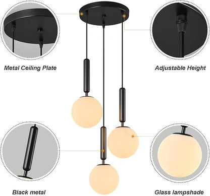 Modern Black Pendant Light Hanging Fixture Light