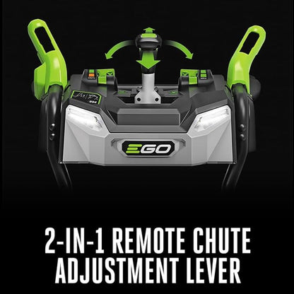 EGO Power+ 24" Electric Snow Blower, Cordless Self-Propelled 2-Stage XP, Includes (2) 56 V 10.0Ah Batteries and Dual Port Charger - SNT2416