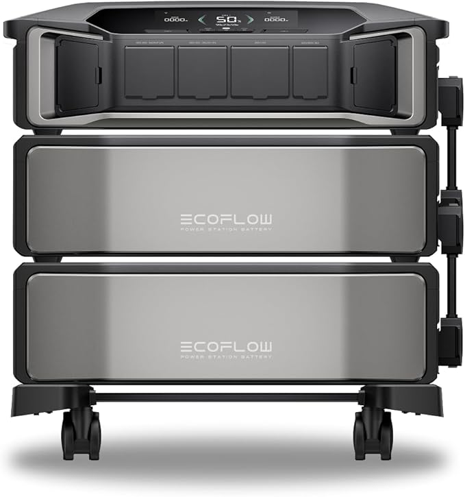 EF ECOFLOW 12kWh Power Station: DELTA Pro Ultra with Extra Battery, 120/240V 7200W AC Output, Lifepo4 Home Battery Backup Expandable to 90kWh, Solar Generator for Home Use, Emergency, Camping, RV