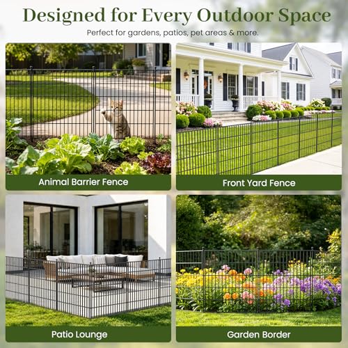No Dig Garden Fence Outdoor for Yard