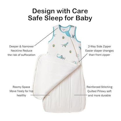 BubblePanda Rayon Made from Bamboo Sleep Sack 2t-3t 0.5 Tog Soft Lightweight Toddler Sleep Sack 24-36 Months for Babies 2-Way Zipper Wearable Blanket Baby 3t