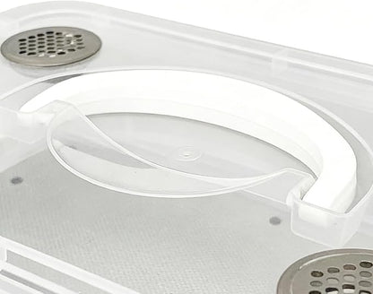 Mealworm Breeding Kit Rearing Container Worm Farm Box Superworm Habitat Feeder Storage for Bearded Dragon Birds Chickens Frogs Lizards Reptiles Sugar Gliders