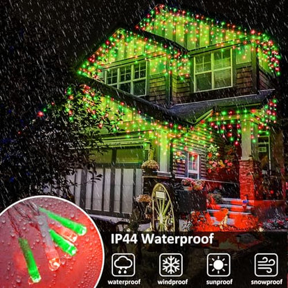 66FT 640 LED Icicle Lights for Outside 8 Modes 120 Drops