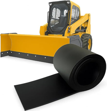 SIMOND STORE - Snow Plow Rubber Cutting Edge – Heavy Duty 96" x 6" x 1" Snow Plow Deflector Smooth & Surface-Safe Snow Clearing - Fit for ATV, Tractors, Skid Steers & UTVs Snow Pusher Cutting Edge