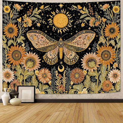 Celestial Moth Tapestry