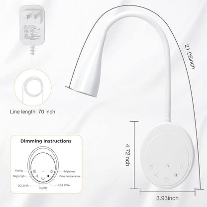 LED Wall Mount Reading Light, Bedside Reading Lights