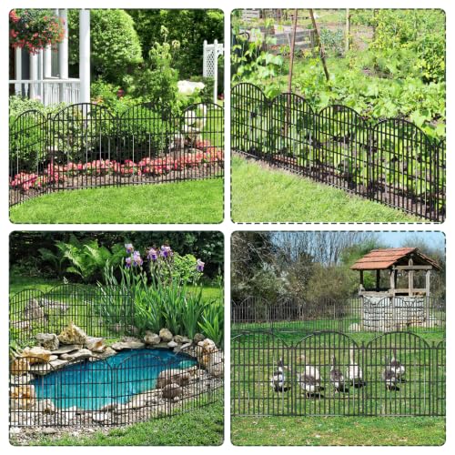 10 Panels No Dig Decorative Garden Fence (10 Count)