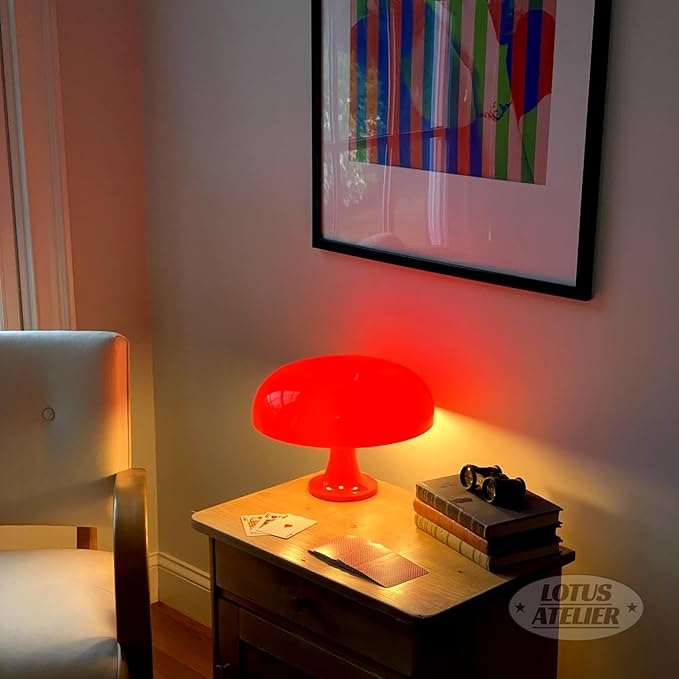 Lotus Atelier Red Mushroom Lamp