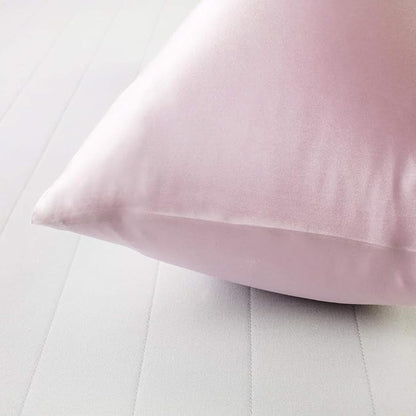 Silky Satin Toddler Pillowcases Set of 2, Super Soft Travel Pillow Covers, Small Kids Pillow Cases with Envelope Closure, 13"x 18", Pink