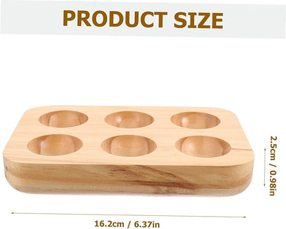Wooden Egg Holder Rustic Kitchen Countertop Egg Tray for Use Durable Material for Daily Egg Storage Decoration Housewarming present