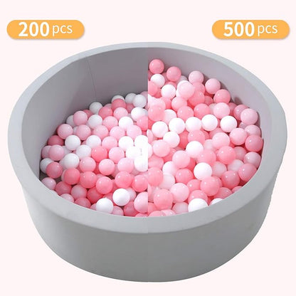 GOGOSO Ball Pit Balls Crush Proof Non-Toxic Plastic Balls Babies Kids Toy Bulk Pack 170pcs 2.2inchs