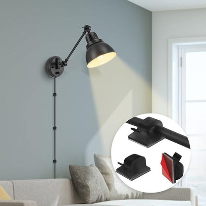 Plug in Wall Sconces Set of 2, ENCOMLI Wall Sconce Lighting