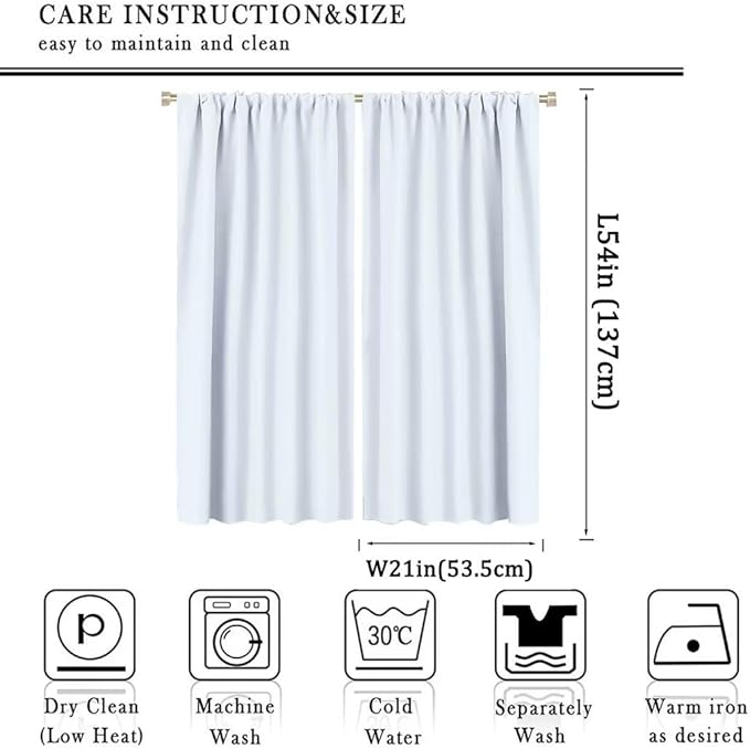 Kids Forest Animal Curtains, Woodland Animal Window Treatments Fox Deer Bunny Wildlife Safari Jungle Bear Farmhouse Window Drapes for Girls Boys Nursery Bedroom 42x54in