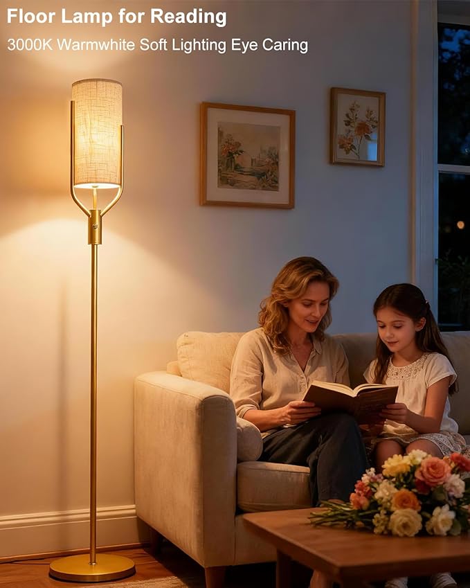 64.6IN Black Floor Lamp