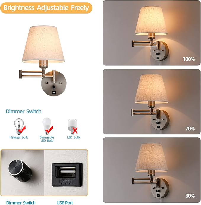 Swing Arm Wall Lamp Wall Mount Lamp