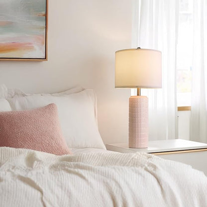 PoKat 27.5" Pink Ceramic Table Lamps