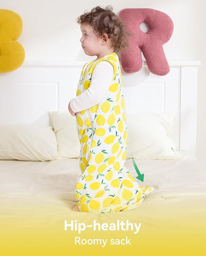 Rayon Made from Bamboo Viscose Sleep Sack 0-36 Months 1.0 Tog for Toddler and Baby sleepers 2-Way Zipper Newborn Sleep Sacks