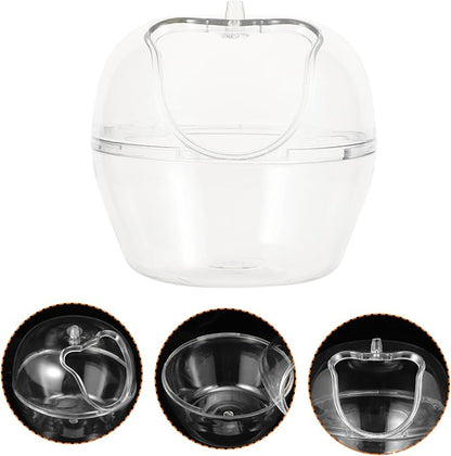 1pc Hamster Bathroom Transparent Sand Bath Box for Pets Lightweight Play Rest Container for Hamsters Guinea Pigs More Breathable Design for Safe Bathing